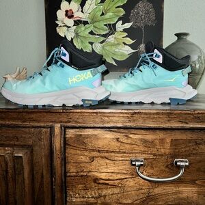 Worn Once: Hoka Trail Code GTX Mid Trail Boot Hiking Women Size 9.5B